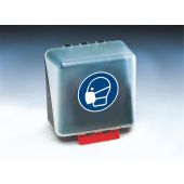 GEBRA Schutzbox "SecuBox Midi" für Atemschutz, Gebotszeichen "leichten Atemschutz benutzen"