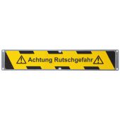 Antirutsch-Aluminiumplatte "Achtung Rutschgefahr", gelb/schwarz