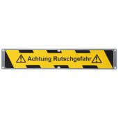 Antirutsch-Aluminiumplatte "Achtung Rutschgefahr", gelb/schwarz