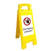 Warnaufsteller, 2-seitig Durchgang verboten, 280 x 670 mm