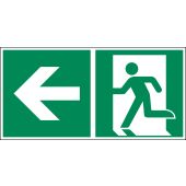 Rettungszeichen "Notausgang links" [E001], LimarLite®, ASR A1.3 / ISO 7010