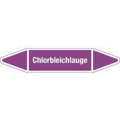 Fließrichtungspfeil "Chlorbleichlauge", DIN 2403, L706