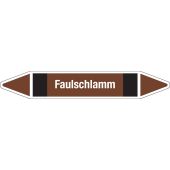 Fließrichtungspfeil "Faulschlamm", DIN 2403, F906