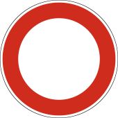 Verkehrsschild, Vorschriftszeichen "Verbot für Fahrzeuge aller Art" [VZ 250], StVO