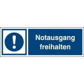 Gebotszeichen "Notausgang freihalten" [M001], ASR A1.3 / ISO 7010