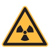 Warnzeichen "Warnung vor radioaktiven Stoffen oder ionisierenden Strahlen" [W003], ASR A1.3 / ISO 7010