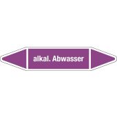 Fließrichtungspfeil "alkalisches Abwasser", DIN 2403, L702