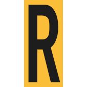 Lageretiketten "Buchstabe R", selbstklebende Folie, verschiedene Farben + verschiedene Größen