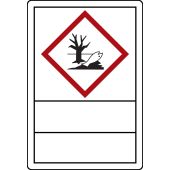 Gefahrstoffetikette "Umwelt - zum Selbstbeschriften" [GHS 09]