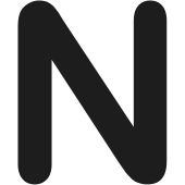 COROPLAN Buchstaben, Buchstabe: N, schwarz, 155 mm