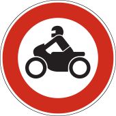 Verkehrsschild, Vorschriftszeichen "Verbot für Krafträder" [VZ 255], StVO