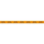 PVC-Verpackungsklebeband "Bruchgefahr" leuchtorange, schwarz, 50 mm