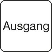 Türkennzeichnung "Ausgang, Folie, verschiedene Farben