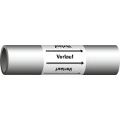 Fließrichtungspfeil "Richtungspfeil", Gruppe: "Vorlauf + schwarz", DIN 2403
