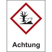 Gefahrstoffetikette "Umwelt - Achtung" [GHS 09]