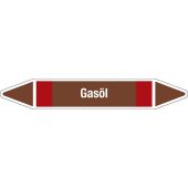 Fließrichtungspfeil "Gasöl", DIN 2403, F808