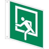 Rettungszeichen "Notausstieg" [D-E019], 55 / 8 mcd langnachleuchtend, LimarLite®, ASR A1.3 / DIN 4844