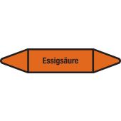 Fließrichtungspfeil "Essigsäure", DIN 2403, S607