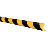 Moravia MORION Prallschutz, 1000 x 40 mm, gelb/schwarz, PU (Polyurethanschaum), selbstklebend
