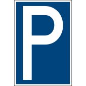 Parkplatzschild "P", blau, Alu, 400 x 600 x 1 mm