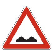 Gefahrzeichen "Unebene Fahrbahn" [VZ 112], StVO