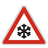 Gefahrzeichen "Schnee- oder Eisglätte" [VZ 101-51], StVO