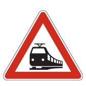 Gefahrzeichen "Bahnübergang" [VZ 151], StVO