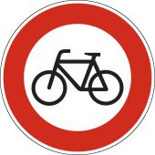 Vorschriftszeichen "Verbot für Radfahrer" [VZ 254], StVO