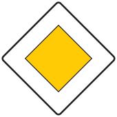 Richtzeichen "Vorfahrtstraße" [VZ 306], StVO