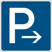 Parkplatzschild "Parken Ende" [VZ 314-20], StVO