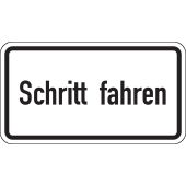 Verkehrsschild "Schritt fahren"