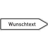 Wegweiser "Text nach Wunsch", rechtsweisend