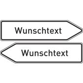 Wegweiser "Text nach Wunsch"