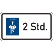 Verkehrsschild "Parkscheibe + Wunschparkdauer" Verkehrsschild [VZ 1040-32], StVO