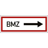 Feuerwehrzeichen "BMZ Pfeil rechts", DIN 4066