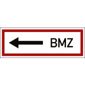Feuerwehrzeichen "BMZ Pfeil links", DIN 4066