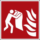 Brandschutzzeichen "Feuerlöschdecke" [F016], ISO 7010