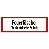 Feuerwehrzeichen "Feuerlöscher für elektrische Brände", DIN 4066