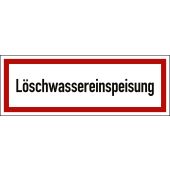 Feuerwehrzeichen "Löschwassereinspeisung", DIN 4066