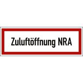 Feuerwehrzeichen "Zugluft NRA", DIN 4066