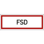 Feuerwehrzeichen "FSD", DIN 4066