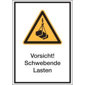 Warnzeichen Kombischild "Vorsicht" Schwebende Last" [W015], ASR A1.3 / ISO 7010