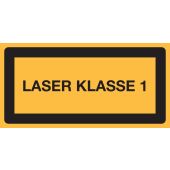 Aufkleber Laser Klasse 1, Folie, selbstklebend, 100 x 50 x 0,1 mm
