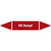 Fließrichtungspfeil "HD Dampf", DIN 2403, D207
