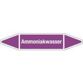 Fließrichtungspfeil "Ammoniakwasser", DIN 2403, L704