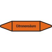 Fließrichtungspfeil "Citronensäure", DIN 2403, S605
