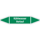 Fließrichtungspfeil "Kühlwasser Vorlauf", DIN 2403, W117