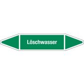 Fließrichtungspfeil "Löschwasser", DIN 2403, W121
