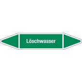Fließrichtungspfeil "Löschwasser", DIN 2403, W121