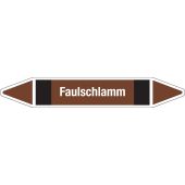 Fließrichtungspfeil "Faulschlamm", DIN 2403, F906